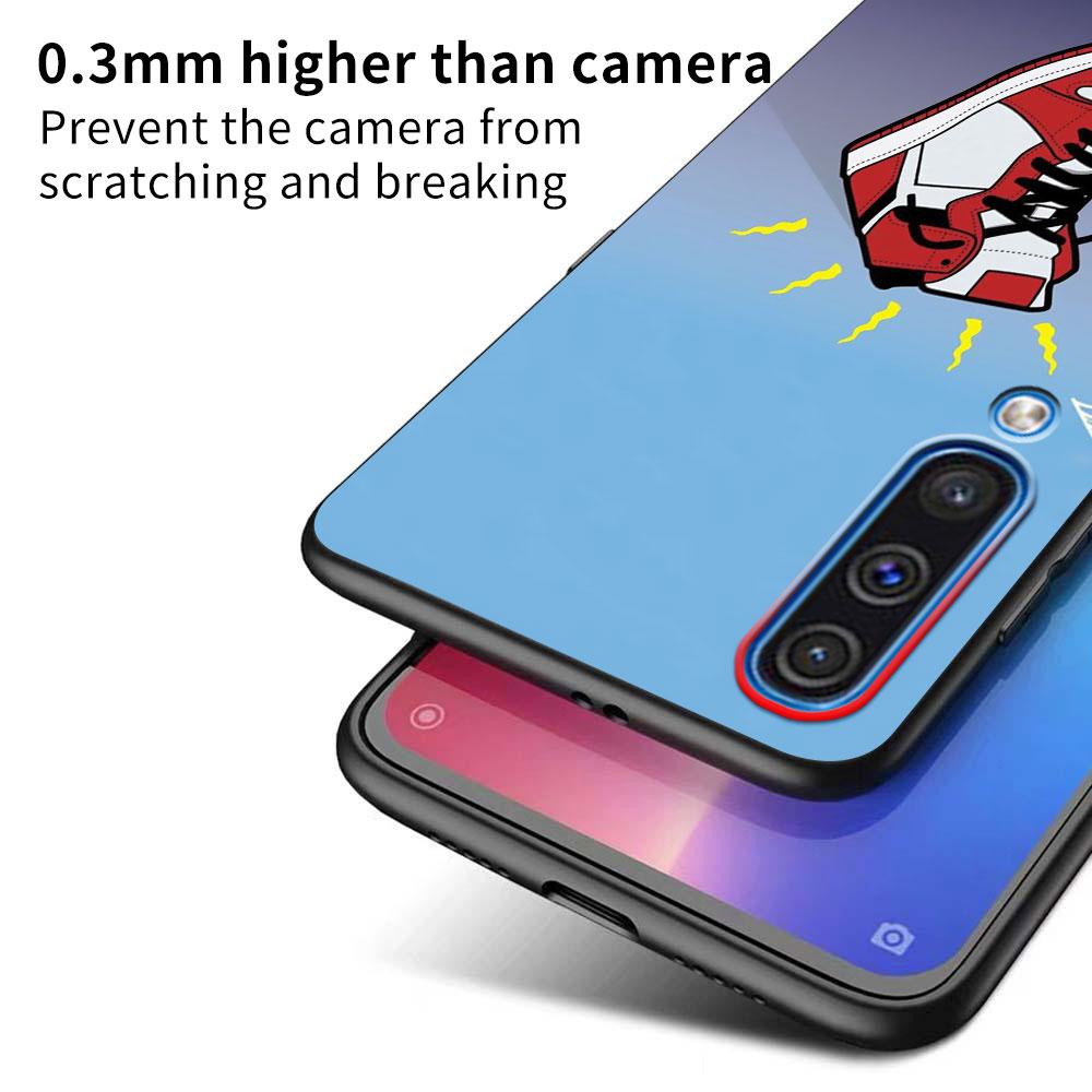 Pouzdro na boty Sneakers pro Samsung Galaxy A50 A50s A40 A20e A20 A30 A30s A70 A70s A10 A10s A20s A11 A21 A42 Černý kryt na telefon