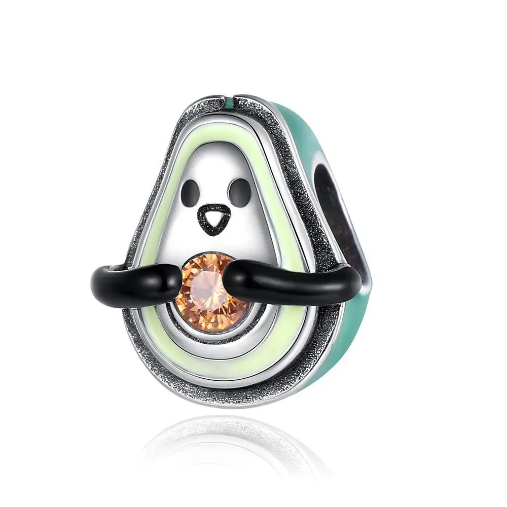 Copper Strawberry Pineapple Cherry Avocado Charm Pendant Beads Fit Charm Original Bracelet For Women Jewelry Making