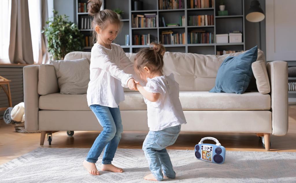 eKids Bluey Toy Music Player, Toddler Toy with Built-in Music for Bluey Toys Fans, Boys and Girls