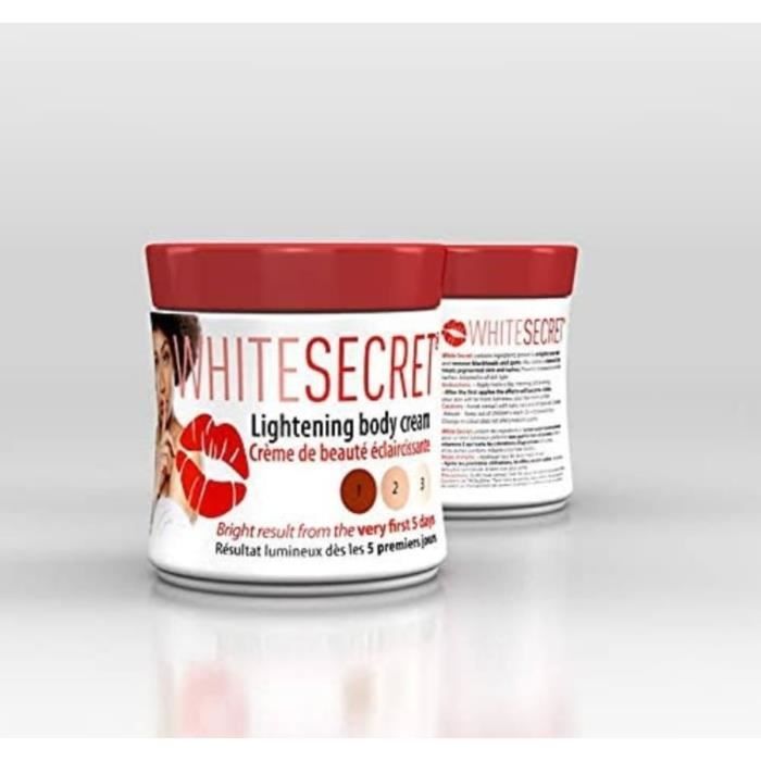 Crème Éclaircissante - CREAM WHITE SECRET - 140ML - Anti Taches Brunes - Nettoyant - Sans Parabène