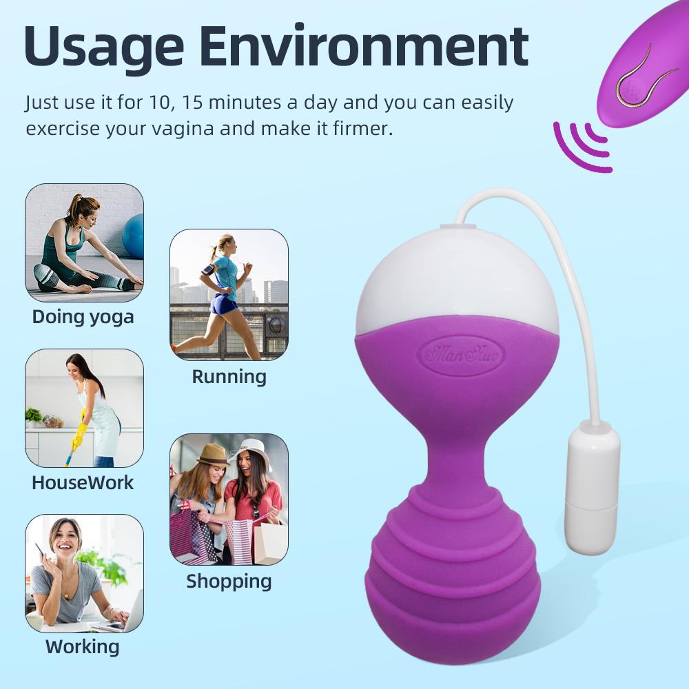 Wireless Remote Control Vaginal Ball Vibrator 10 Speeds Kegel Ball Vibrating Eggs G Spot Stimulator Vibrators Sex Toys Women Vibrating Egg Masturbator
