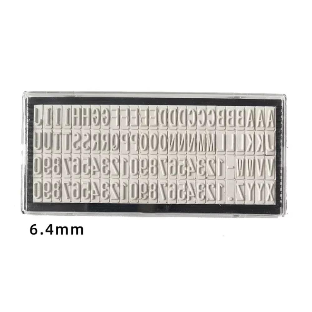 3mm 4mm 6.4mm Stamp Digital Letters Name Address DIY Stamp Board Stamp Letters Plate  School Office