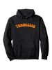 Vintage Tennessee State Hoodie - Retro Design with Bold Orange "TENNESSEE" Print