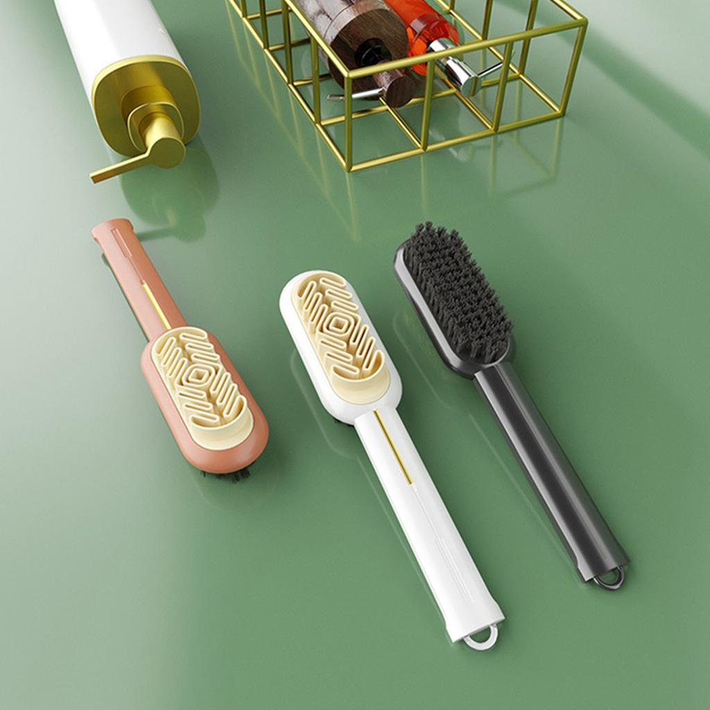 Multifunctional Shoe Brush Soft Bristle Brush Dry And Wet Dual-use Cleaning Brush For Leather Shoes Leathercraft Tool Set