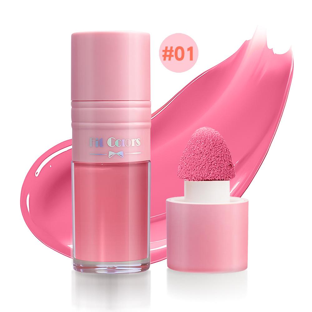 Fit Colors 3D Liquid Highlighter & Contour Blush - Matte & Pearlescent Multifunctional Makeup Brightener.