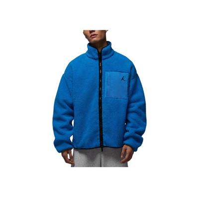 Stand Collar Sports Zip Long Sleeve Faux Lamb Fleece Jacket Men Jacket HV0779-406