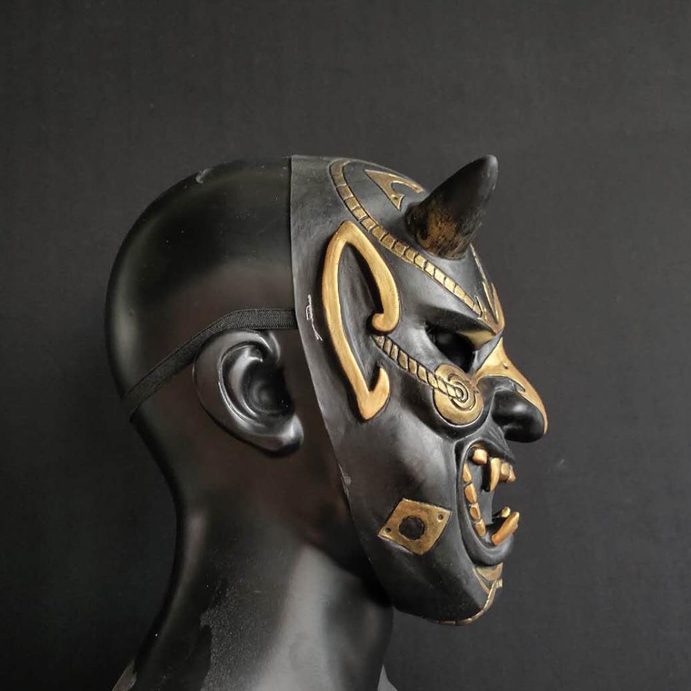 Soft Latex Devil Samurai Prajna Latex Mask For Cosplay Prop Halloween Carnival