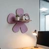Wall-Mounted Flower Floating Wall Shelf Wooden Wall Hanging Shelf Modern Plant Shelf  Office