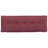 Back Cushion Burgundy Red 140 x 19 x 50 cm Fabric