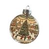 Traditionelles Acryl-Weihnachtsornament-Set Vintaged Stil Baumdekoration Bruchfest Leichtgewichtige Feiertags-Hängedekorationen