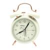 Nico Table Clock, CreamPink Gold, 16.5cm (H) X 12cm (W) X 6cm (D), Model JO-AC-2113
