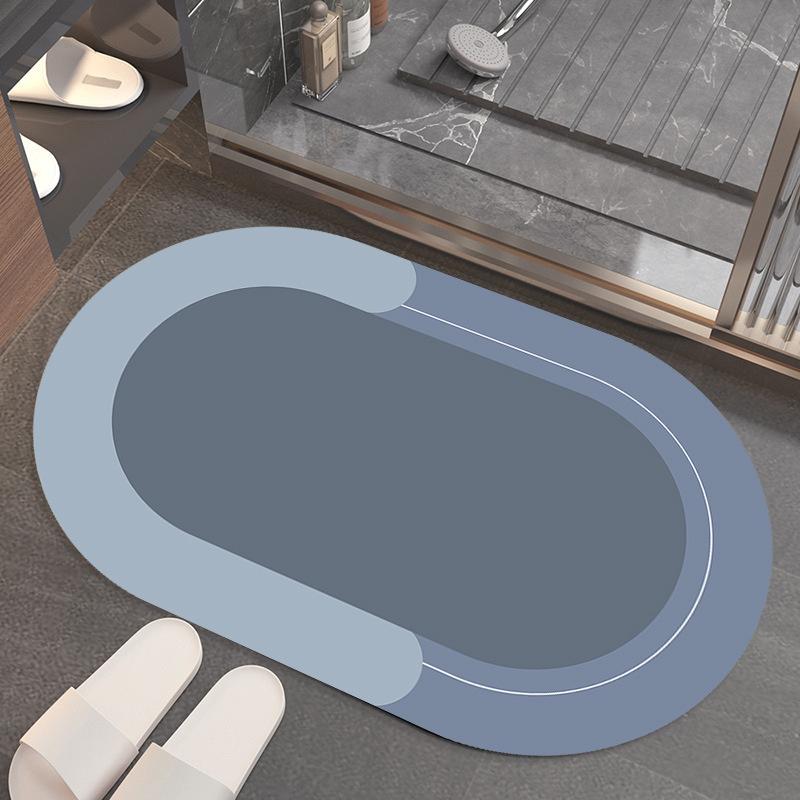 Kitchen Floor Mat Waterproof No-Slip Bathroom Absorbent Bath Mat Quick Dry Floor Mat Floor Mat Toilet Door Mat