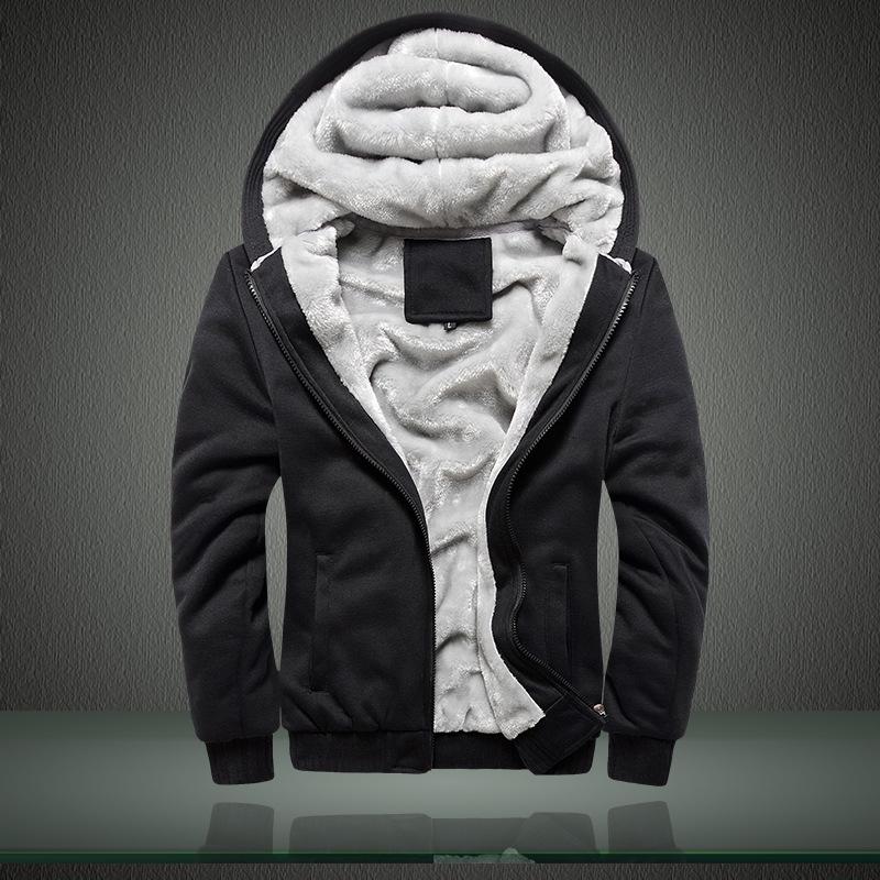 New Men's Winter Camouflage Fleece Sweatshirt Jacket, Plus Size, Thick and Warm, 5XL