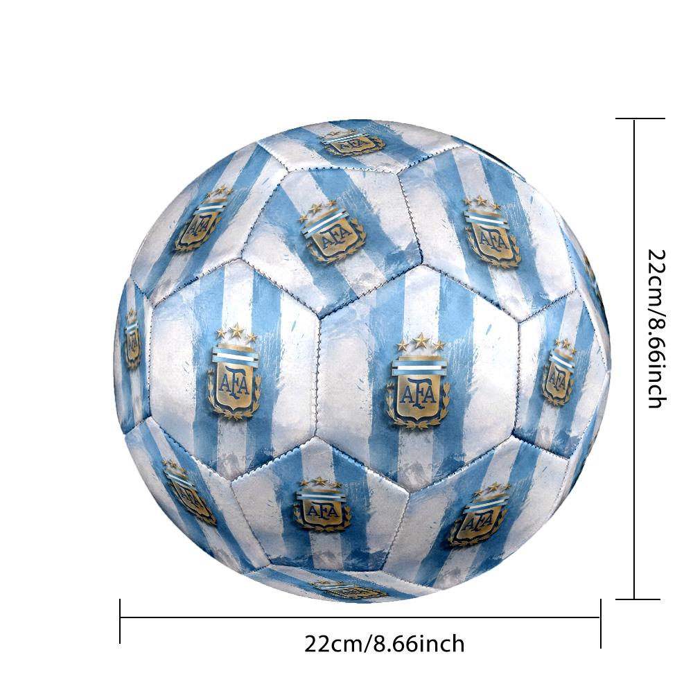 Bandera de Brasil Arte Balón de Fútbol Tamaño 5 Fútbol Cosido a Máquina Interior/Exterior Entrenamiento y Partidos para Accesorios de Fútbol
