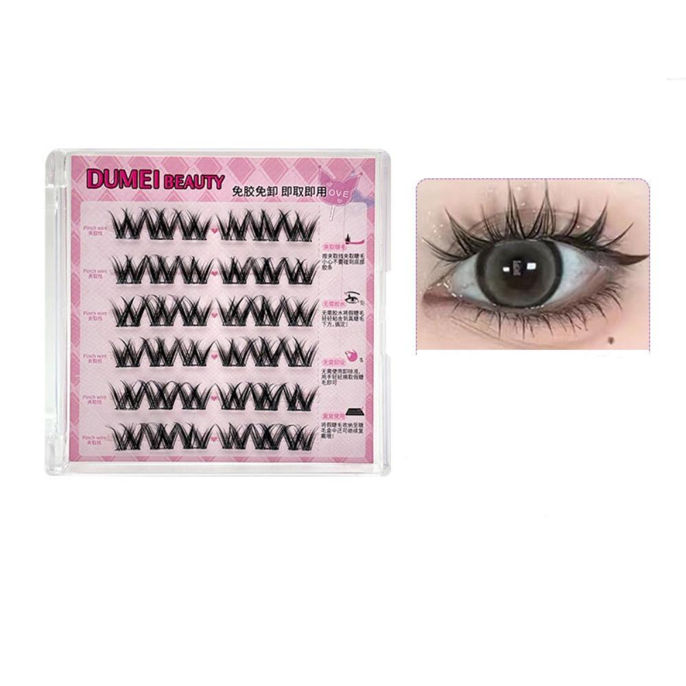 DIY Adhesive False Eyelashes Makeup False Eyelash Clusters Self-adhesive Lash Clusters Women/Girls