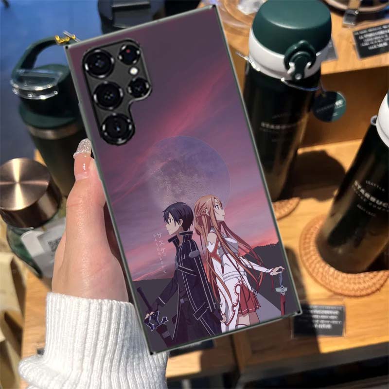 Sword Art Online SAO Anime Cases Phone Case for Samsung Galaxy S26 Ultra S25 Edge S24 S23 FE S21 Plus S20 S22 Cover TPU Capa She Samsung S26 5G