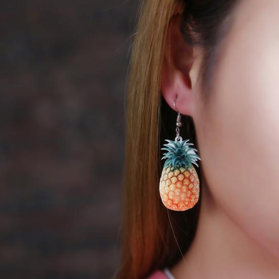 Sweet Fruit Watermelon Strawberry Dangle Women Ear Hook Earrings Party Jewelry