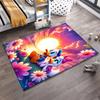 Runner Rug Donald Duck and Daisy Duck Watching Sunset Among Pink Flowers Disney Cartoon Home Decor Bedroom Living Room Gift