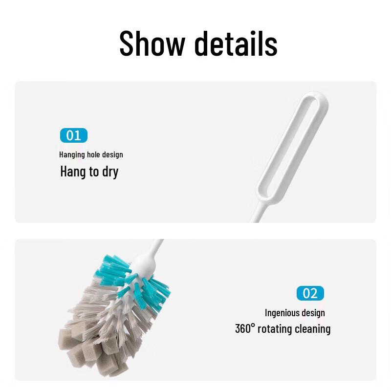 Kamelie Langstiel Tasse und Flaschenreinigungsbürste