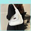 Large Capacity Canvas Tote Bag Street Fashion Casual Simple Style