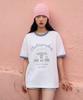 CGP Surfer Cat Ringer Short Sleeve T-Shirt - White