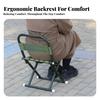Foldable Stool With Spinerest Foldable Design Foldable Chair With Spinerest Space-Saving Long-Lasting For Fishing