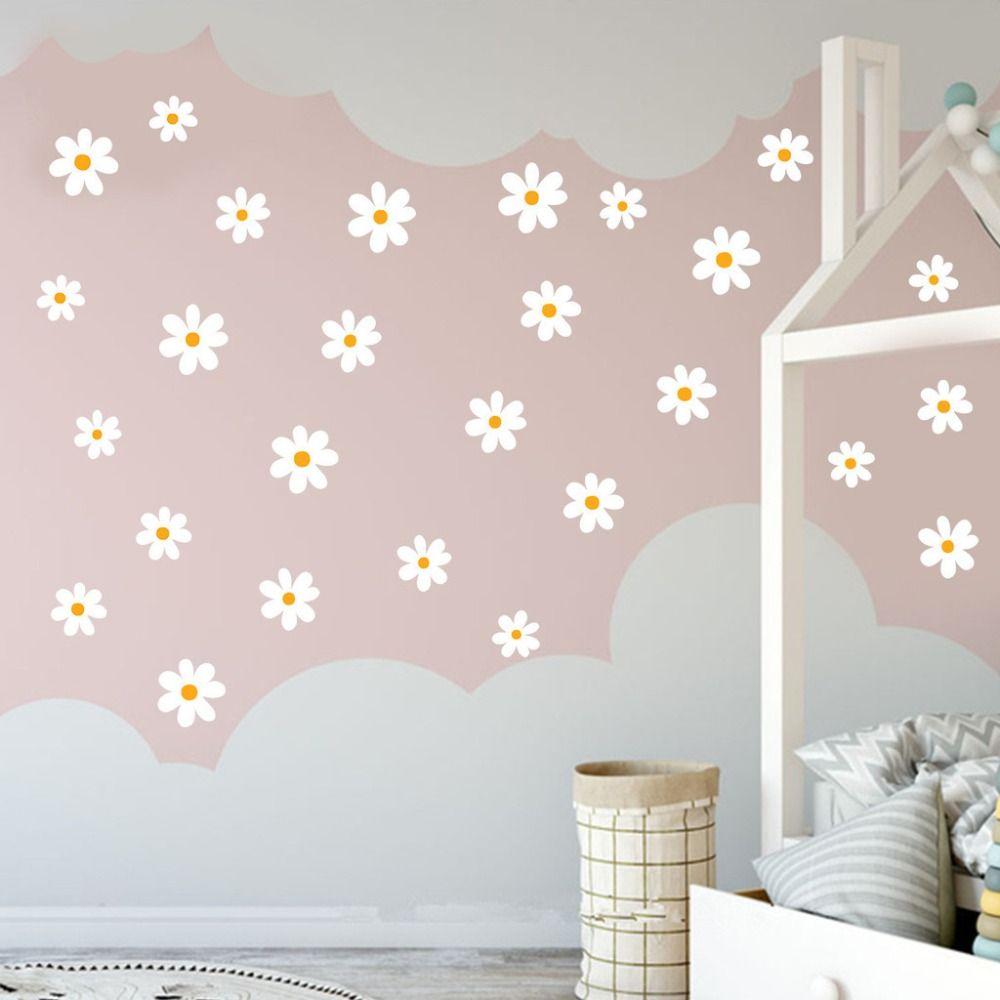 Flower Bedroom Decorative Stickers Kids Room Decoration Stickers for Bedroom Living Home Decor