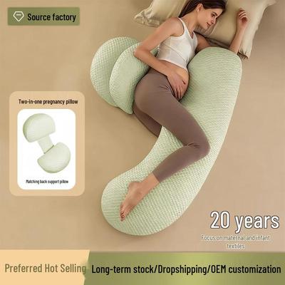 Cuscino di Supporto per la Gravidanza - Comfort per Schiena, Fianchi e Addome per le Future Mamme