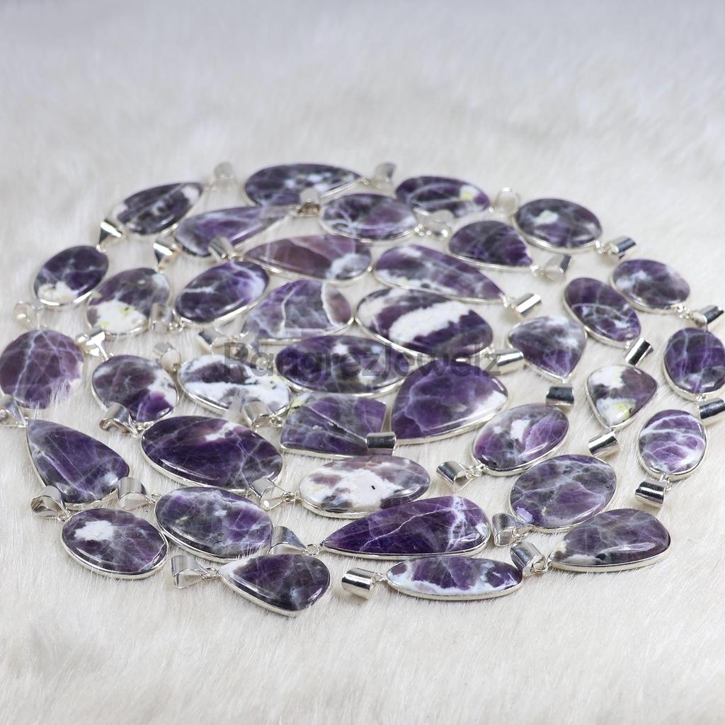 Morado Opal Pendant Sterling Silver Pendant Purple Morado Pendant Morado Opal Gemstone Pendant Bezel Pendant Handmade Pendant Jewelry Girls Pendant
