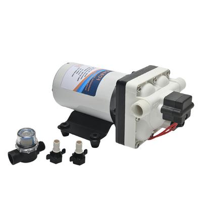 24V Water Pressure Diaphragm Pump 4-Chamber Self-Priming Pump 3.3GPM Water Transfer Pump 55PSI with