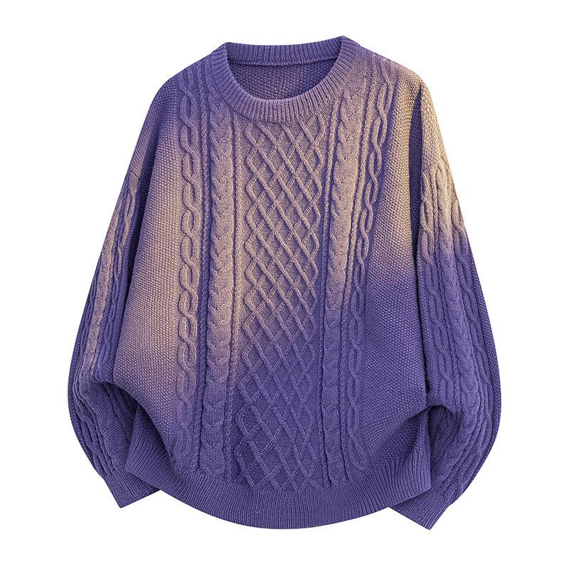 Pullovers Long Sleeves Sweaters Unisex Jumper Paragraph Autumn Winter Tops Couple Wool Sweater Loose Pullover Round Neck Men's Bottoming Knit Sweater
