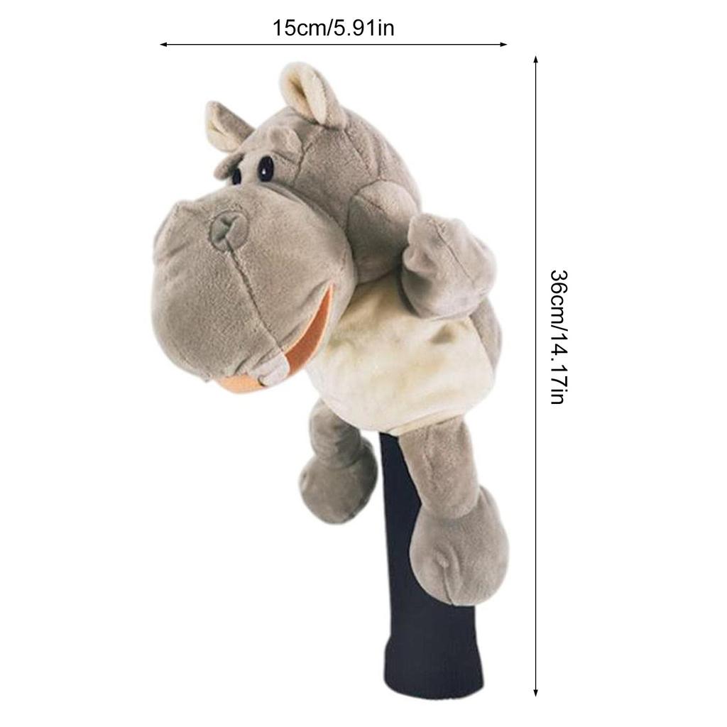 Husă amuzantă pentru capul driverului de golf, Husă pentru capul lemnului de fairway, Husă pentru capul clubului de golf din pluș cu animal, Protector pentru capul driverului, Cadouri de golf
