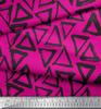 Soimoi Rosa Japan Krepp Satin Stoff Dreieck Geometrische Stoffdrucke Meterware 42 Zoll