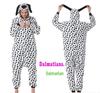 Adult Cartoon Red Dinosaur Flannel Onesie Pajamas for Autumn/Winter
