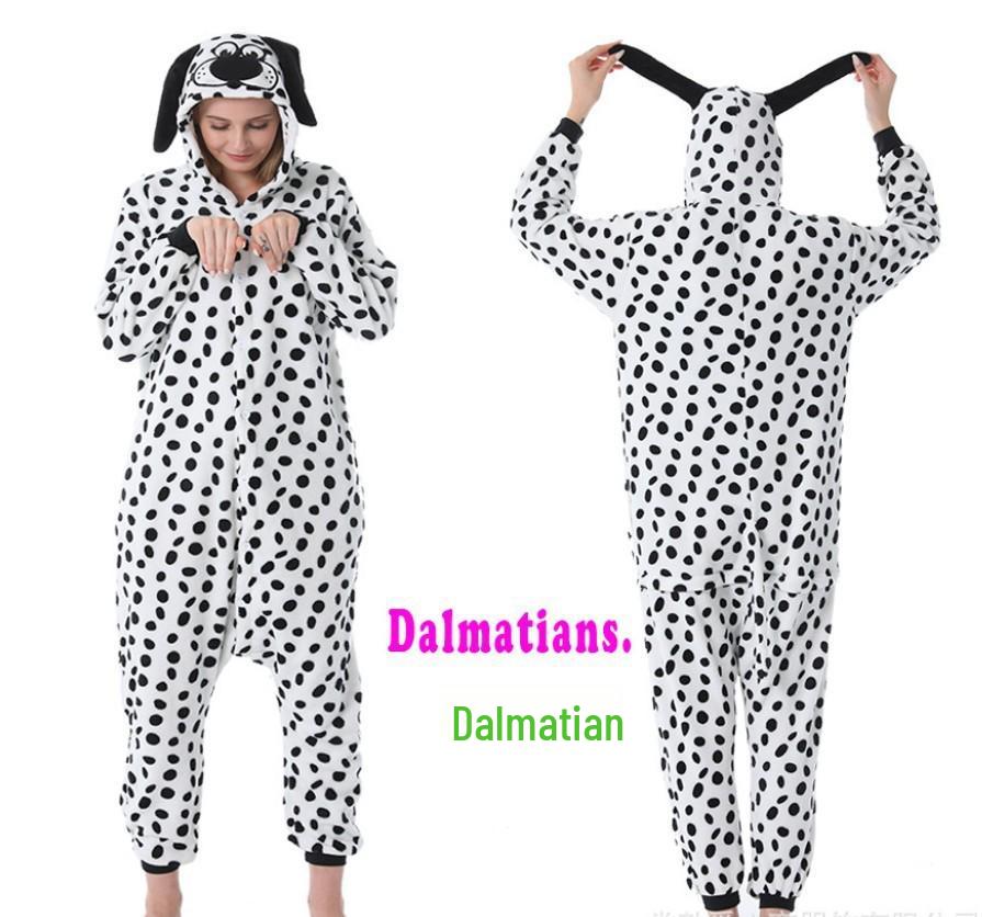 Adult Cartoon Red Dinosaur Flannel Onesie Pajamas for Autumn/Winter