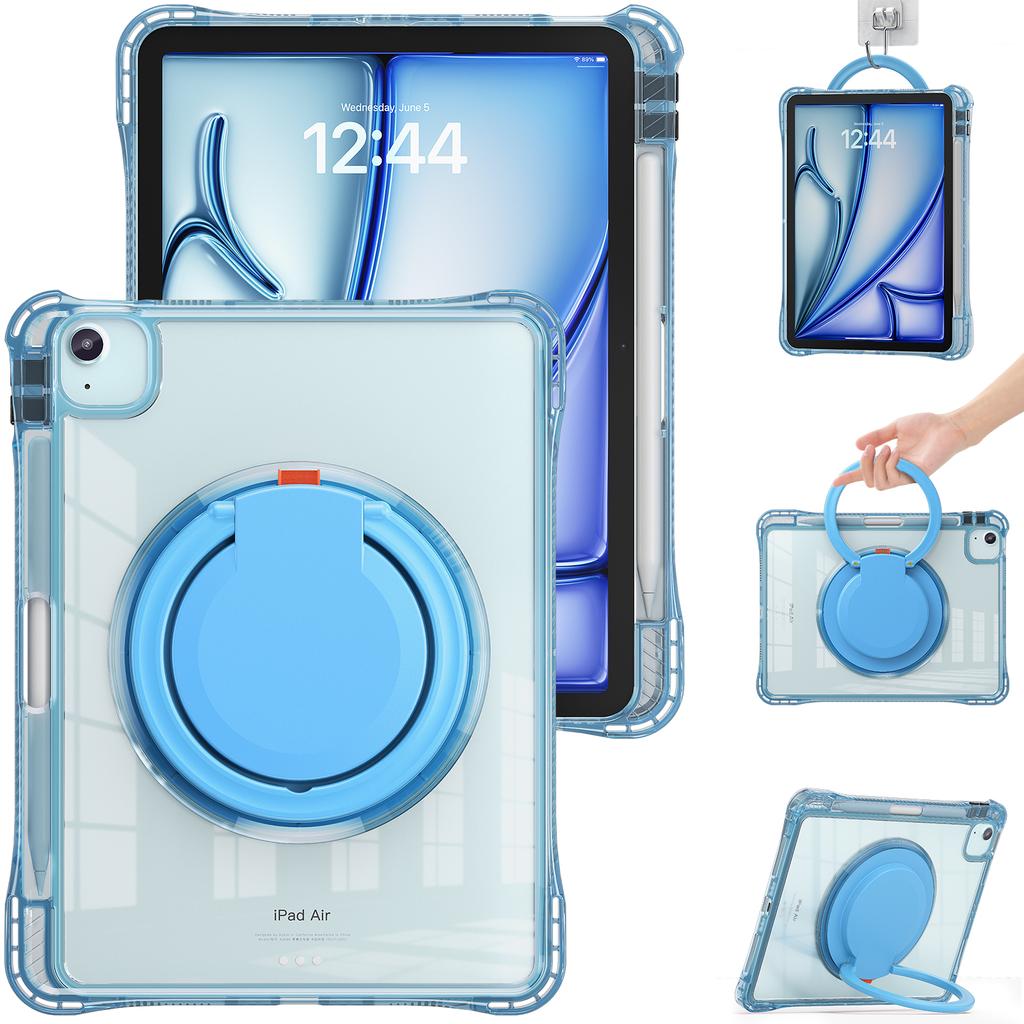 For iPad Air 11 (2025)/(2024)/Air (2022)/(2020)/Pro 11 (2022)/(2021)/(2020)/(2018) Case Rotary Kickstand Tablet Cover