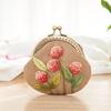 Handmade Suzhou Embroidery 3D Kiss Lock Purse DIY Kit - Ancient Korean Style Coin Bag