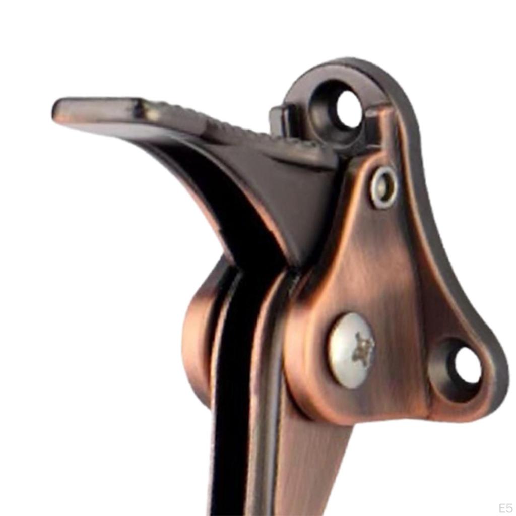Adjustable Indoor Door Stop 5.5inch Long 10mm Rubber Tip Kickstand Foot Operated