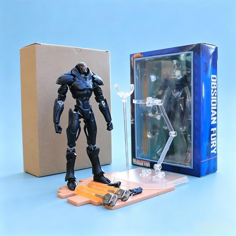 Pacific 2 Ensemble de Figurines Mecha Statue de Robot Articulé Modèle en PVC Ornement de Bureau Cadeau Hobby Pour Collectionneurs de Jouets Mecha de Science-Fiction