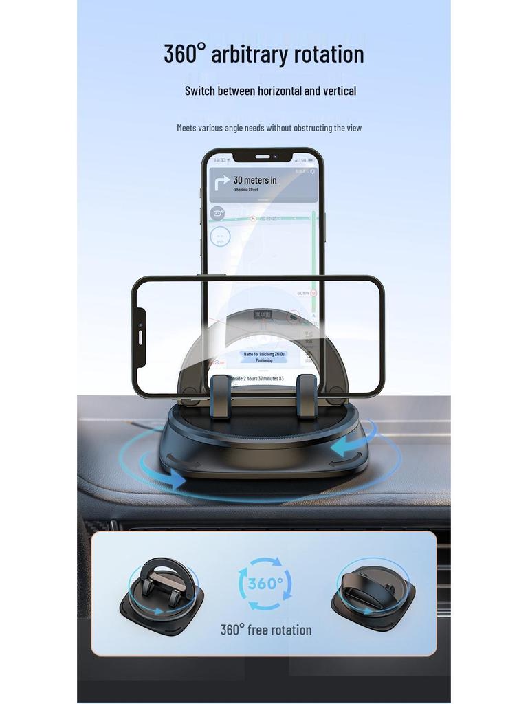 360° Rotating Gravity Phone Holder for Car Dashboard