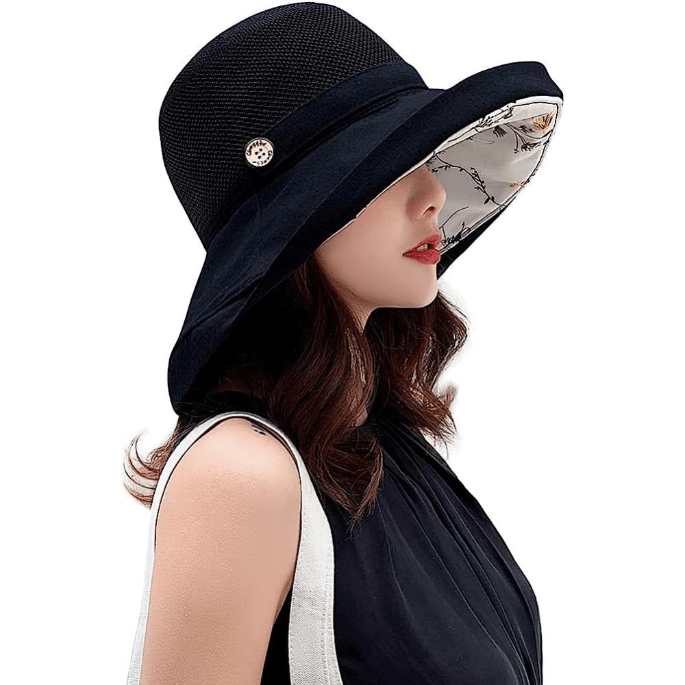 высокое качествоЖенская сетчатая дышащая шляпа от солнца с широкими полями летняя пляжная складная шляпа-панама с широкими полями от солнца