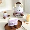 Kawaii Nachmittagstee Set Plüschtiere Niedliche Teekanne Tasse Kuchen Kuscheltiere Weiche Plüschtiere Für Mädchen Geschenke Heimdekoration Kawaii Plüschtiere