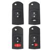 Leo For Mazda 2 3 5 6 8 CX-7 CX-9 MX-5 BGBX1T478SKE125-01 SKE126-01 CC43-67-5RYC Fob  Flip Remote Car Key 315/433Mhz 4D63 Chip