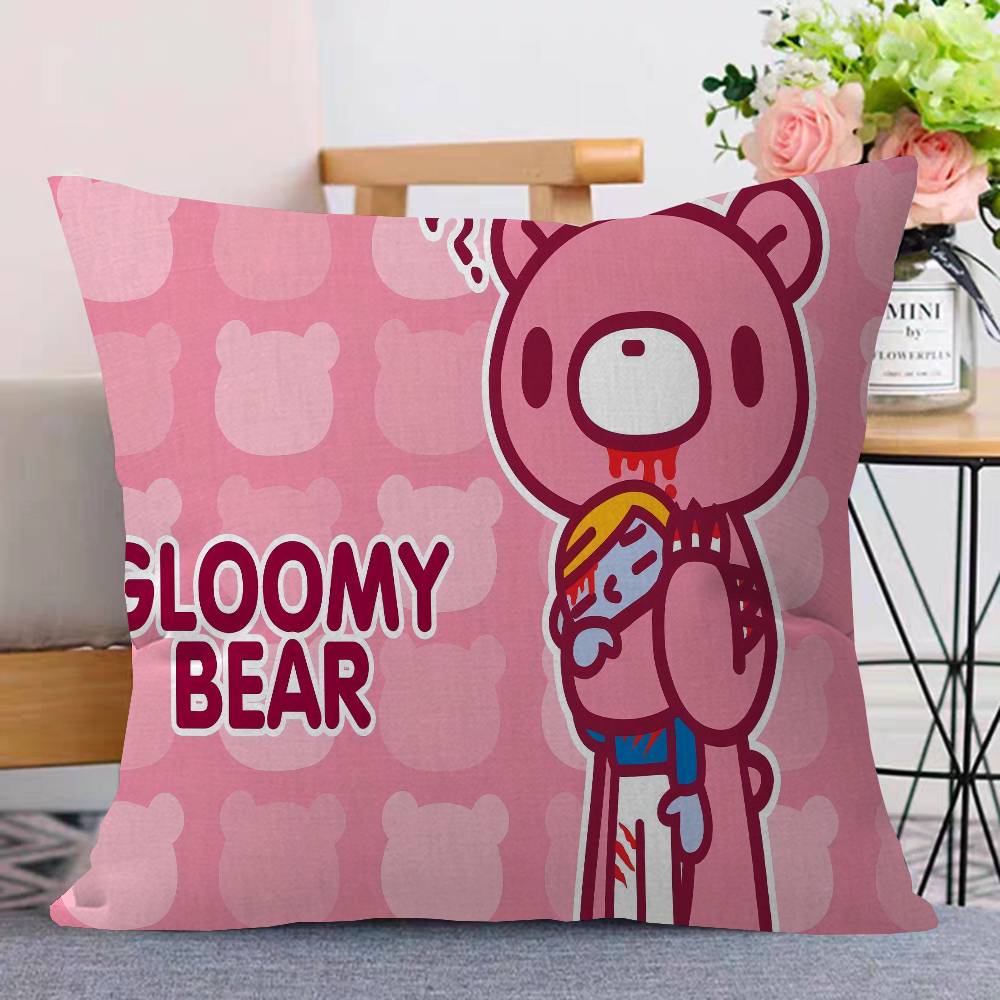 G-Gloomy B-Bear Pillow Gift Home Office Decoration Pillow Bedroom Sofa Car Cushion CoverPillow Case