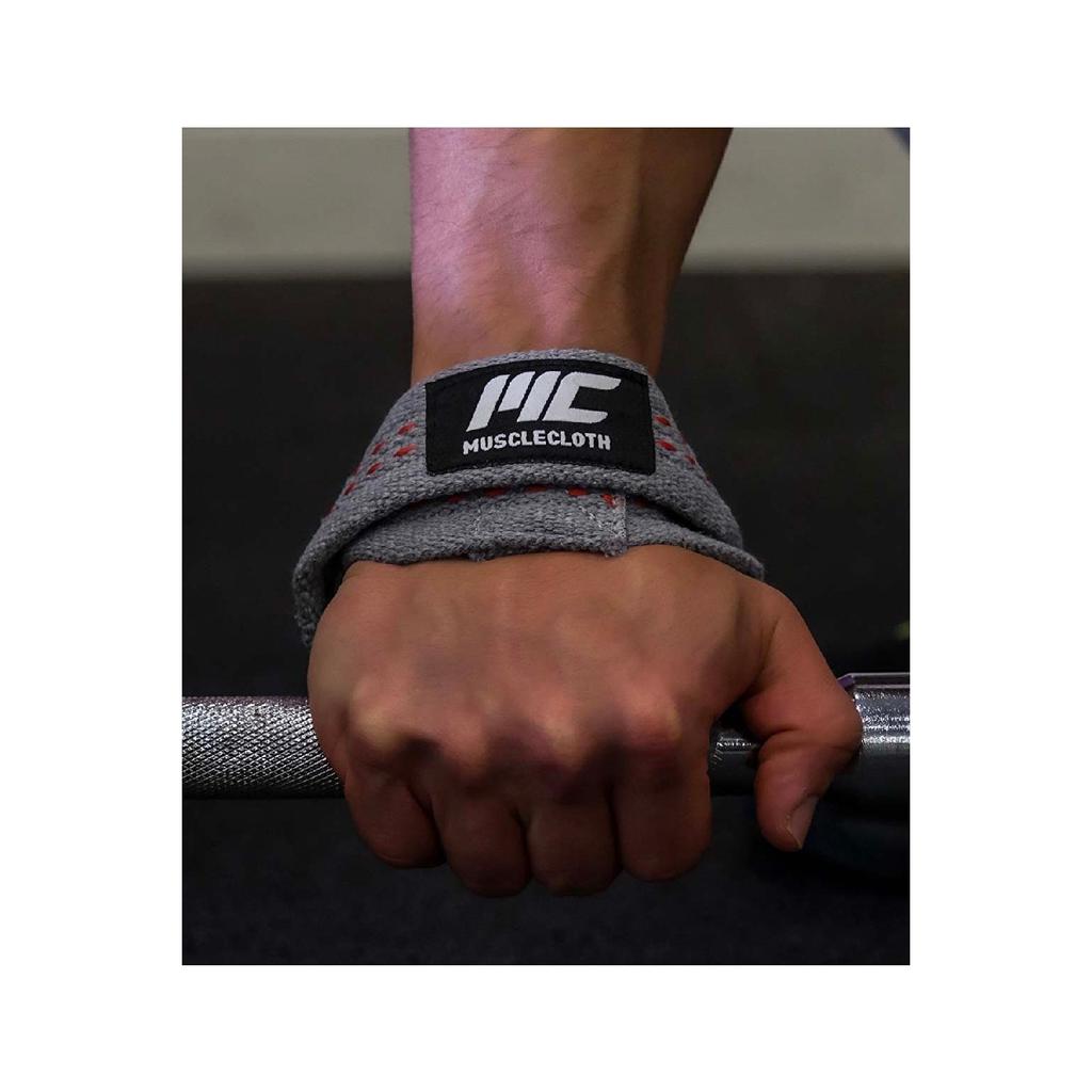 8 Loop Lifting Straps Gray (size L-xl)