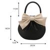 The New Round Handbag for Girls In The Autumn 2026, The Bow Crossbody Bag Is Fashiable and Versatile Pleated Women's Bag Trend