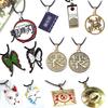 Demon Slayer Anime Pendant Necklace Kimetsu No Yaiba Butterfly Fox Mask Alloy Jewelry Cartoon Character Charm Accessory Gift