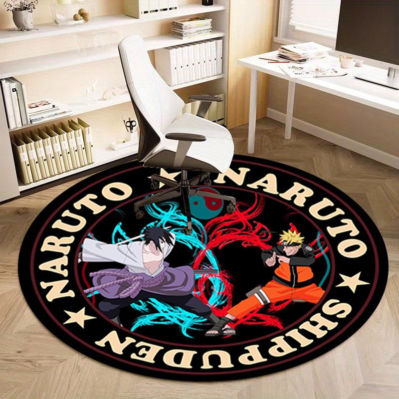 1pc Naruto Shippuden Anime Fight Scene Circular Rug - Home Decor, Office Round Mat, Outdoor Carpet Gift for FansRC2799