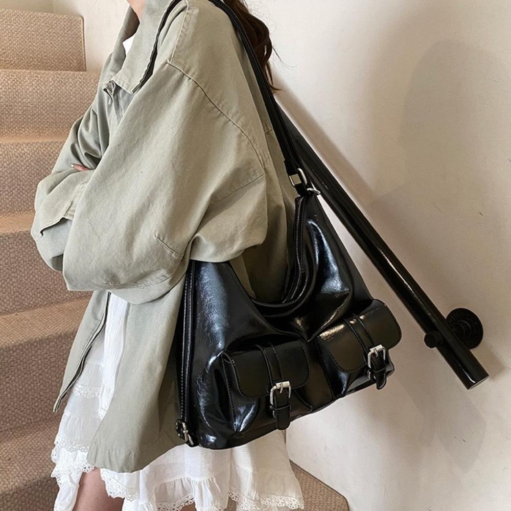 Large Capacity Multiple Pockets Backpacks Solid Color Women's Backpack  Ladies/Girls