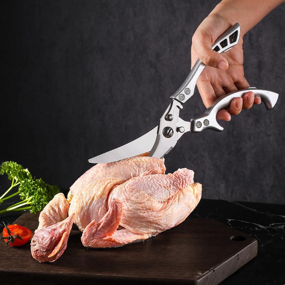 Stainless Steel Kitchen Shears Labor-saving Food Scissors Chicken Bone Kitchen Scissors Crab